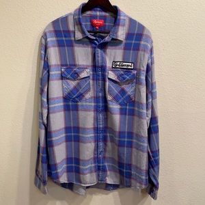Supreme 2017 God Bless Plaid Flannel Shirt Box Logo